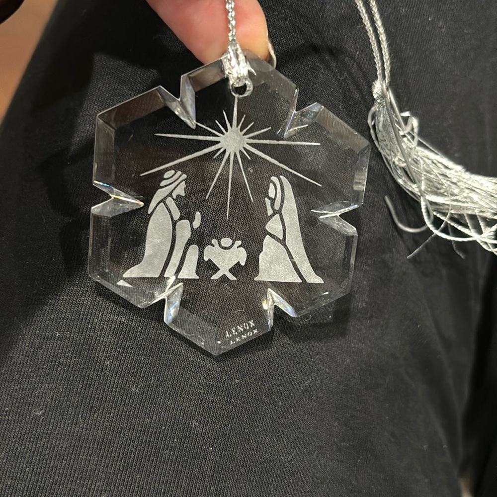 Lenox Crystal Nativity ornament